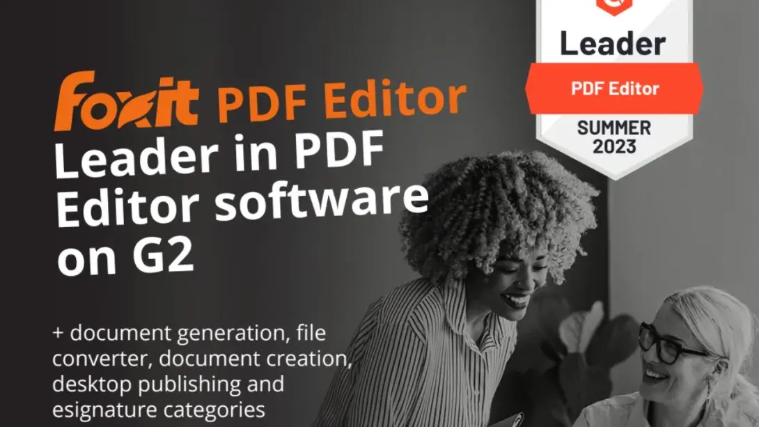 Foxit PDF Editor Leader in PDF Editor Software on G2