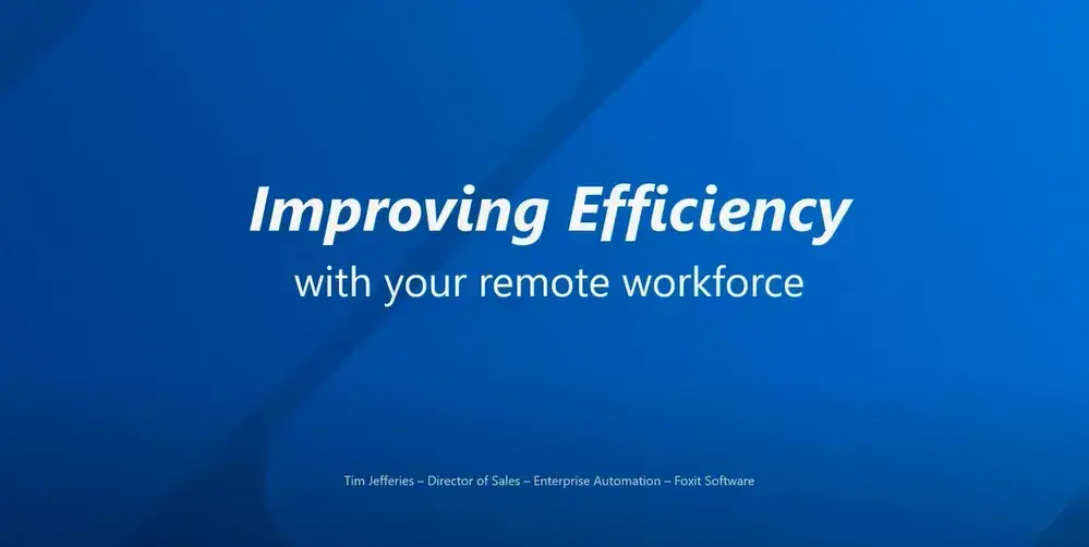 Remote Office Efficiency