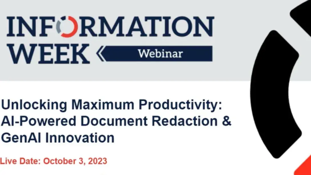 Unlocking Maximum Productivity: AI-Powered Document Redaction & GenAI Innovation